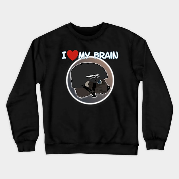 I love my Brain Crewneck Sweatshirt by NicGrayTees